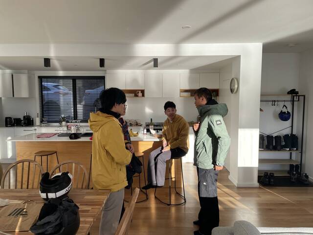 Group accommodation, Friday — Arrival