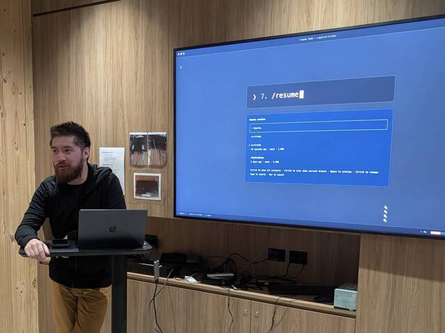 Presenting callum, Saturday — Talks