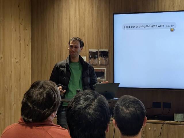 Presenting evan, Saturday — Talks