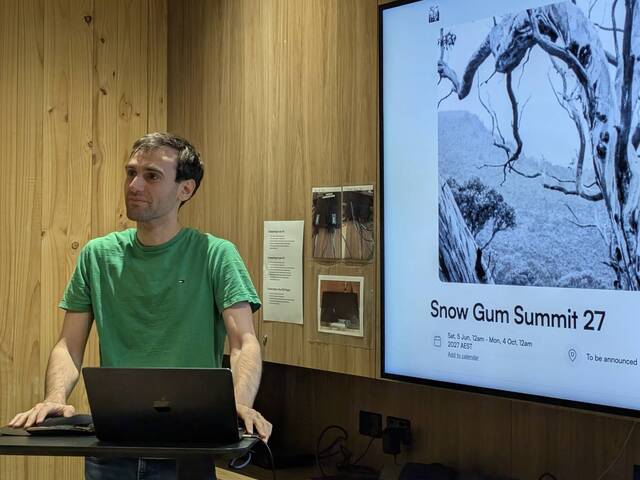 Presenting evan, Saturday — Talks